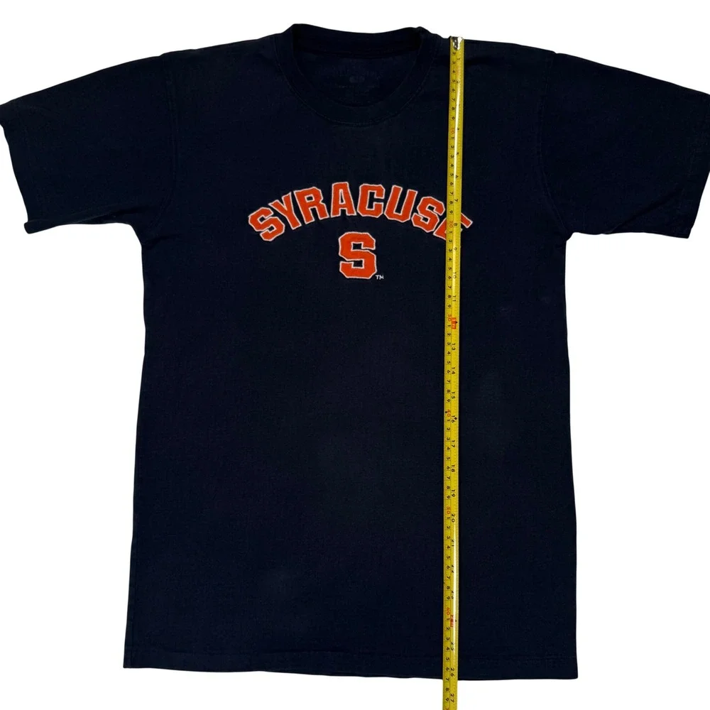 Syracuse University Graphic Tee Navy Blue Mens Medium College Blokecore Vintage